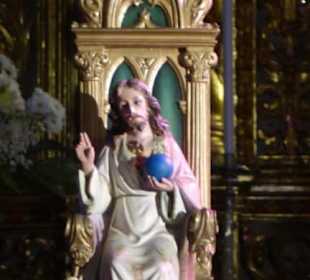 Ermita de San Telmo: bei der Innenbesichtigung