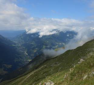 Blick ins Passeiertal vom Flecknergipfel