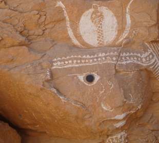 Graffiti im Felsen Westtal 