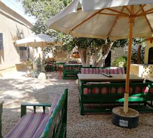 Mittagessen unter Palmen