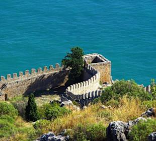 Burg von Alanya (Ic Kale) An&/Abfahrt