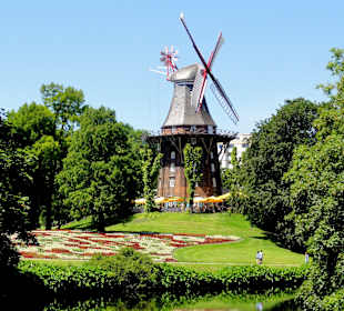 Blick vom Herdentor auf die Mühle am Wall