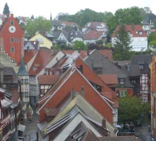 Blick von der Burg Meersburg zur Oberstadt
