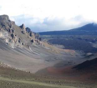 Blick in das Erosionsbecken am späteren Morgen