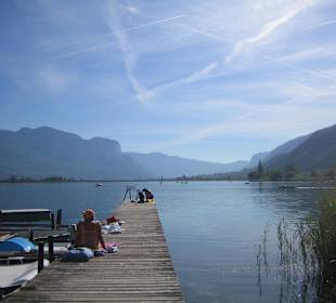 Steg zum Kalterer See