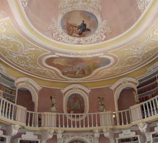 Bibliothek und Decke