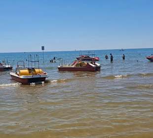 Warten auf Gäste, die waren da