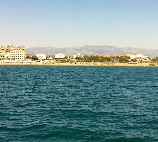 Uferansicht von Gündogdu nach Side