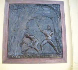 Wandrelief in der Wandelhalle