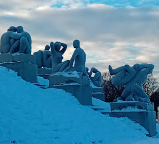 Der Figurenpark im Schnee