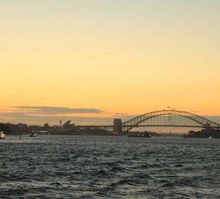 Blick von der Fähre nach Manly über den Hafen