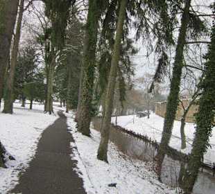 Altstadt Wissembourg im Winter