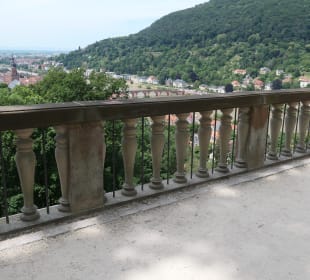 Die Scheffelterrasse im Heidelberger Schlossgarten