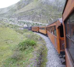 Auf der Strecke im Gebirge