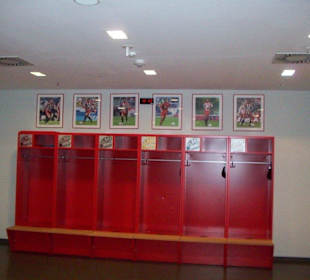 Stadin Führung, Fc Bayern München Manschaftskabine