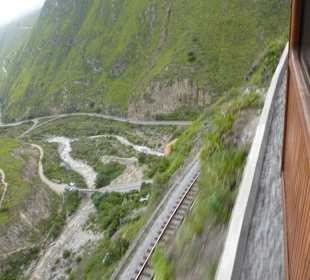 Hier geht es steil nach unten