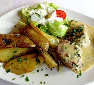 Schweinemedaillons mit grüner Pfeffersauce