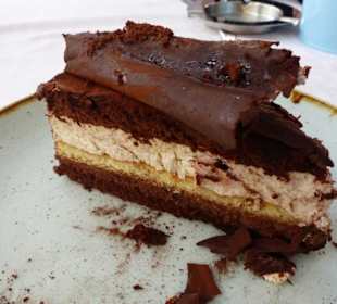 Kuchen in einem der vielen Cafes
