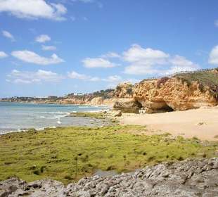 Strand bei Albufeira bei Ebbe