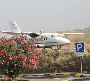 Parkplatz auf der Vulkaninsel "Fogo"