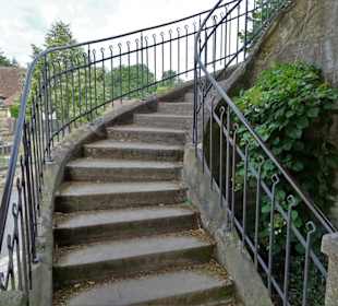 Die Treppe zur Tanzfläche