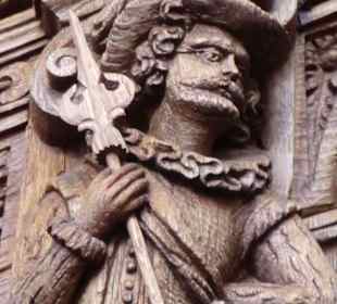 Schnitzereien im großen Saal