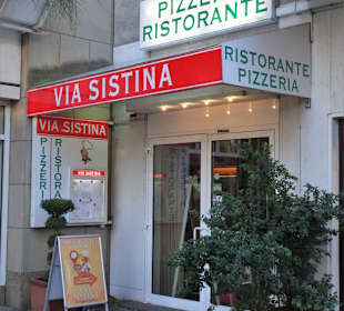 Eingang zum Ristorante Via Sistina