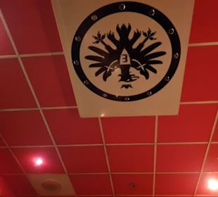 Eintracht Frankfurt an der Decke