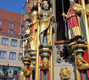 Detailansicht des Schönen Brunnens