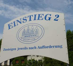 Abfahrt für die Grachtenfahrt