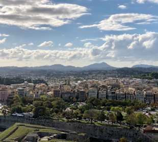 Aussicht auf Korfu- Altstadt