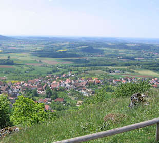 Blick vom Walberla ins Tal