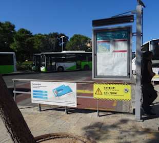 Auf dem Busbahnhof