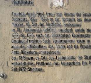 Infotafel am Stadthaus