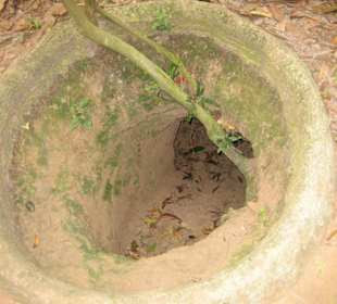 Eine andere Art der Einstiegslöcher von Cu Chi.