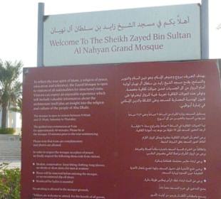 Sheikh Zayed Moschee in Abu Dhabi