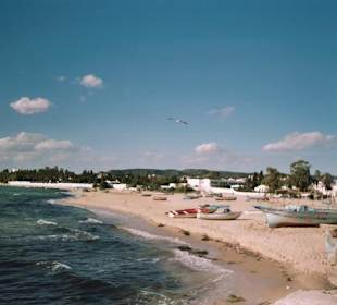 Strand von Hammamet (im Zentrum-an der Medina)