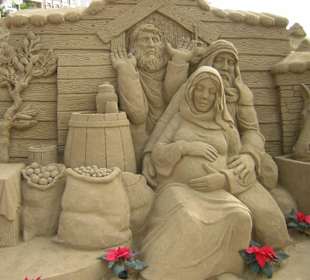 Krippe aus Sand