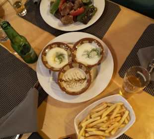 Vorspeise zu Lamm und Kamelsteak 