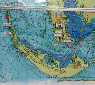 Seekarte rund um Sanibel