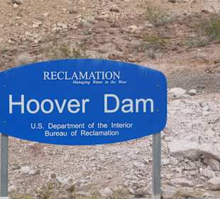 Hoover Dam Schild