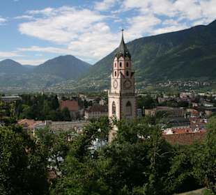 Blick vom Tappeinerweg nach Meran