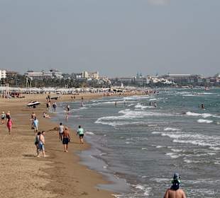 Hotel-Strand Richtung Side