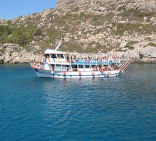 Badetour in der Anthony-Quinn-Bucht