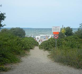 Weg zum Strand