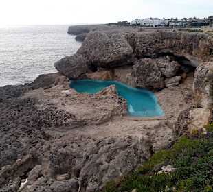 Blauer Pool, Meerwasserpool, Caló de ses Egos