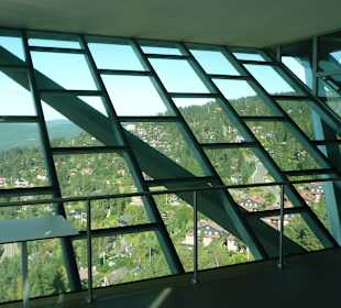 Aussicht  vom Warteraum im Sprungturm