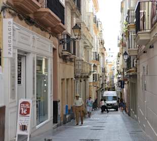 Schöne Straßen und Gassen in Cadiz