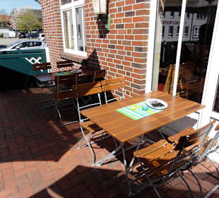 Sitzplätze auf der Terrasse