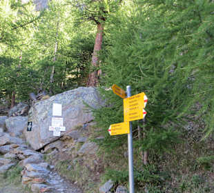Einstieg zum Erlebnisweg zur Almageller Alp